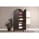 Golden Hearth Black 2 Door Arch Storage Cabinet