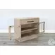 Mirelle Natural 2 Glass Door Storage Cabinet