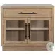 Mirelle Natural 2 Glass Door Storage Cabinet