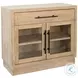 Mirelle Natural 2 Glass Door Storage Cabinet