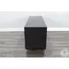 Whimora Black Modern 4 Door Accent Cabinet