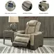 Next-Gen DuraPella Sand Performance Fabric Power Recliner With Adjustable Headrest
