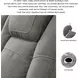 Next-Gen DuraPella Slate Performance Fabric Power Recliner With Adjustable Headrest