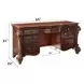 Vendome Cherry 7 Drawer Vanity Desk