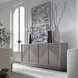 Bloomfield Champagne Silver 80" TV Stand