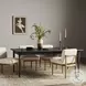 Harper Black Mango Veneer 104" Extendable Rectangular Dining Table