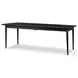 Harper Black Mango Veneer 104" Extendable Rectangular Dining Table