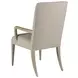 Madox Bianco Upholstered Arm Chair