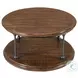 Larson Distressed Natural Brown 36" Round Cocktail Table