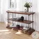 Larson Distressed Natural Brown Console Table