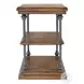 Larson Distressed Brown Chairside Table