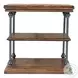 Larson Distressed Brown Chairside Table