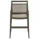 Nico Greige Upholstered Counter Height Stool