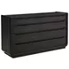 Leandro Burnished Black 8 Drawer Dresser