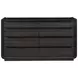 Leandro Burnished Black 8 Drawer Dresser