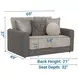 Reddington Umber 69" Loveseat with Cuddler Cushions