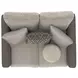 Reddington Umber 69" Loveseat with Cuddler Cushions