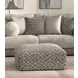Reddington Umber Square Ottoman