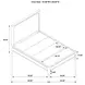 Solano Weathered Mango Queen Panel Bed
