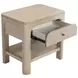 Solano Weathered Mango and Beige Upholstered Canopy Bedroom Set