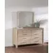 Solano Weathered Mango 9 Drawer Dresser with Mirror