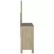 Solano Weathered Mango and Beige Upholstered Canopy Bedroom Set