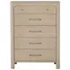 Solano Weathered Mango and Beige Upholstered Canopy Bedroom Set