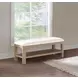 Solano Beige Upholstered Bed Bench