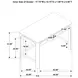 Solano Weathered Mango 2 Drawer Vanity Desk