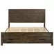 Woodmont Rustic Golden Brown King Panel Storage Bed