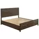 Woodmont Rustic Golden Brown California King Storage Panel Bed