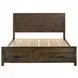Woodmont Rustic Golden Brown California King Storage Panel Bed