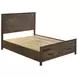 Woodmont Rustic Golden Brown Queen Panel Storage Bed
