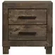 Woodmont Rustic Golden Brown Nightstand