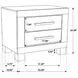 Woodmont Rustic Golden Brown Nightstand