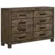 Woodmont Rustic Golden Brown Dresser