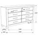 Woodmont Rustic Golden Brown Dresser