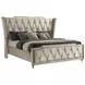 Lorient Ivory and Camel Upholstered Panel Bedroom Set