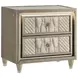 Lorient Ivory and Camel Upholstered Panel Bedroom Set