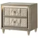 Lorient Ivory and Camel Upholstered Panel Bedroom Set
