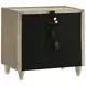 Lorient Ivory Upholstered 2 Drawer Nightstand with LED Light and USB Charging