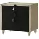 Lorient Ivory Upholstered 2 Drawer Nightstand with LED Light and USB Charging
