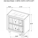 Lorient Ivory Upholstered 2 Drawer Nightstand with LED Light and USB Charging