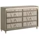 Lorient Ivory and Camel Upholstered Panel Bedroom Set