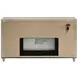 Lorient Ivory Upholstered 8 Drawer Flame Box Dresser with LED Light