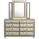 Lorient Ivory and Camel Upholstered Panel Bedroom Set
