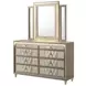 Lorient Ivory and Camel Upholstered Panel Bedroom Set