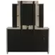 Lorient Ivory Upholstered 8 Drawer Dresser with Mirror and LED Light