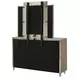 Lorient Ivory Upholstered 8 Drawer Dresser with Mirror and LED Light