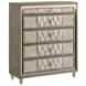 Lorient Ivory and Camel Upholstered Panel Bedroom Set